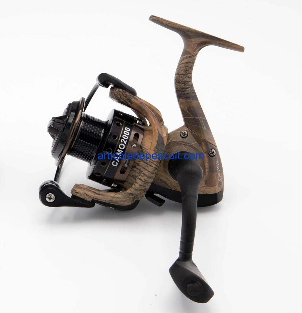 Mulineta Spinning, SIRENA CAMO 2000, cu 10 rulmenti, tambur metalic – produs nou