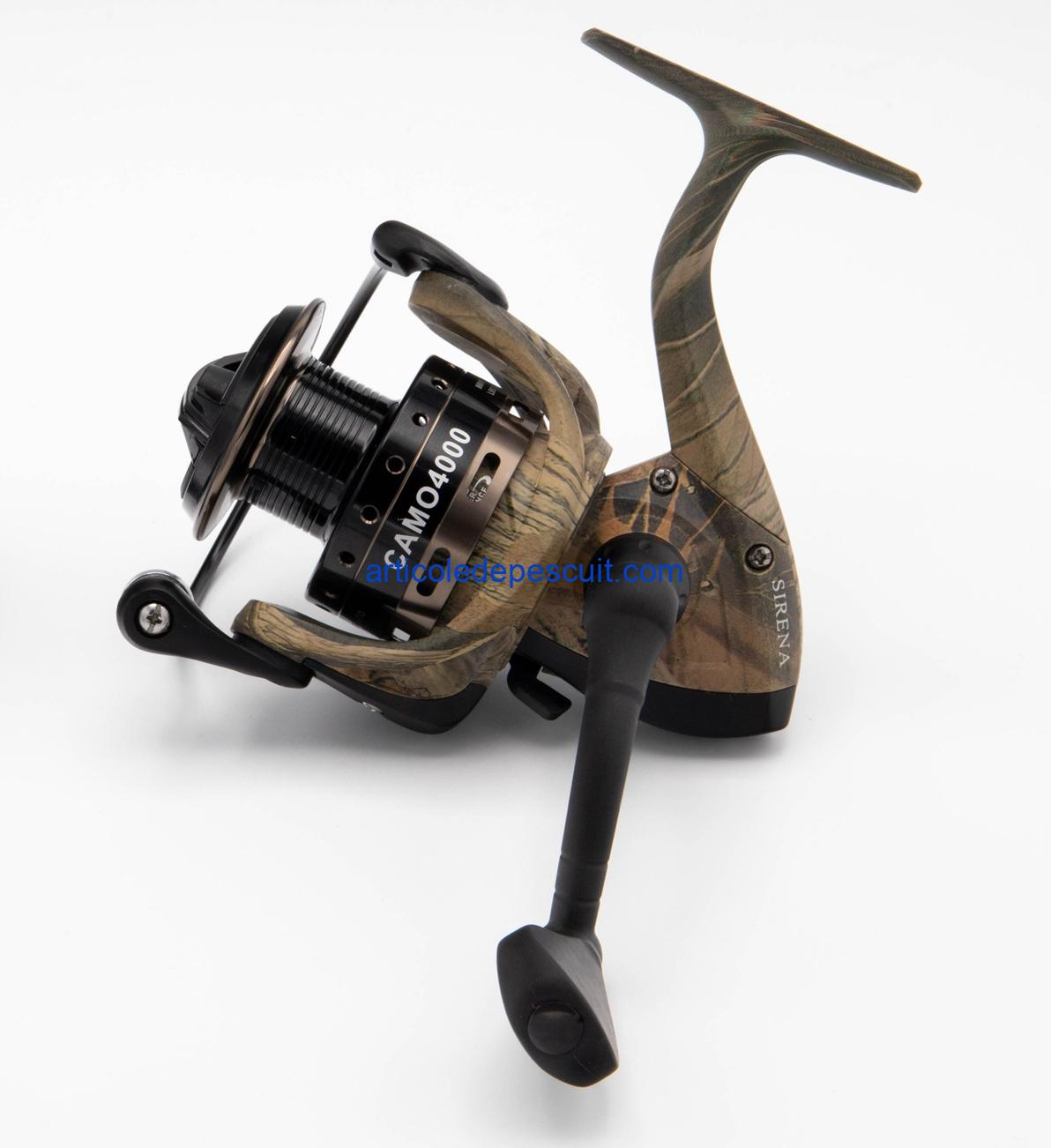 Mulineta Spinning, SIRENA CAMO 4000, cu 10 rulmenti, tambur metalic – produs nou