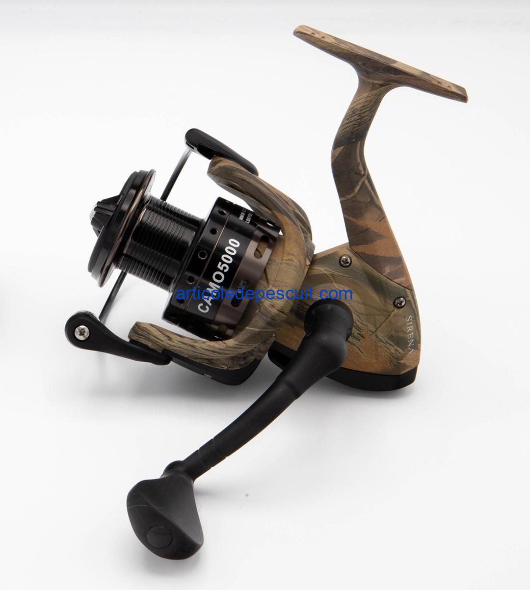 Mulineta Crap si Somn, SIRENA CAMO 5000, cu 10 rulmenti, tambur aluminiu – produs nou