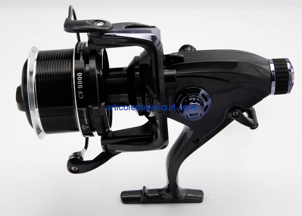 Mulineta Crap si Somn, CF 8000, cu 11 rulmenti, tambur aluminiu, BaitRunner, multirol – Feeder / Stationar – produs nou - imagine 2