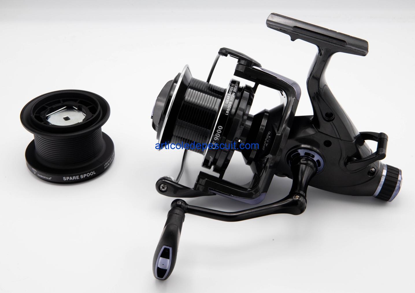 Mulineta Crap si Somn, CF 9000, cu 11 rulmenti, tambur aluminiu, BaitRunner, multirol – Feeder / Stationar – produs nou - imagine 2