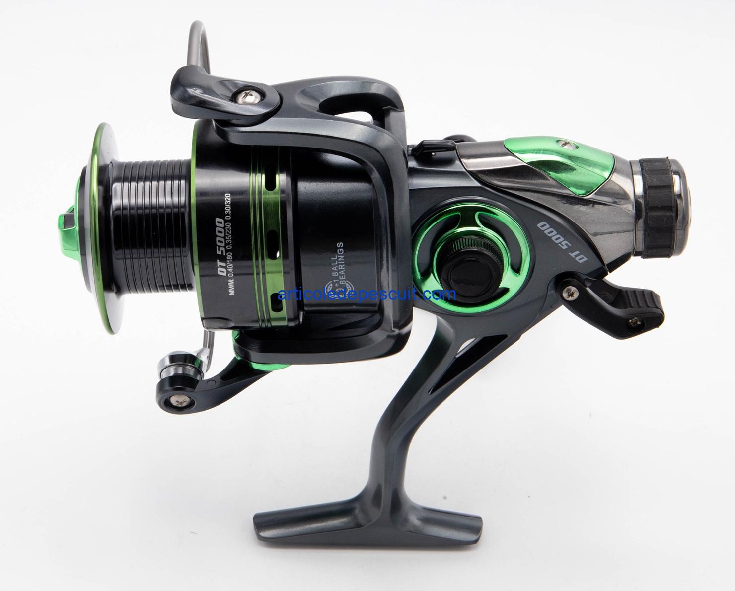 Mulineta Crap si Somn, SIRENA DT 5000, cu 10 rulmenti, tambur metalic, BaitRunner – produs nou - imagine 2