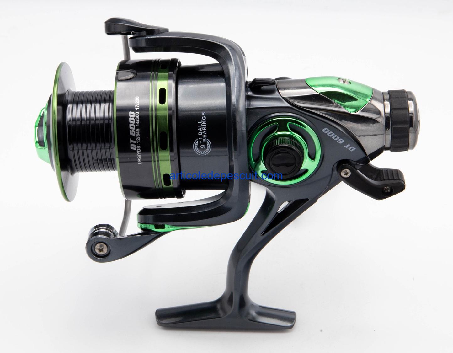 Mulineta Crap si Somn, SIRENA DT 6000, cu 10 rulmenti, tambur metalic, BaitRunner – produs nou - imagine 2