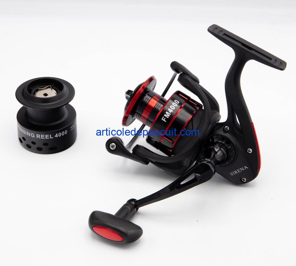 Mulineta multirol stationar si spinning SIRENA FM 4000, High Performance, 10 rulm., tambur aluminiu – produs nou - imagine 2