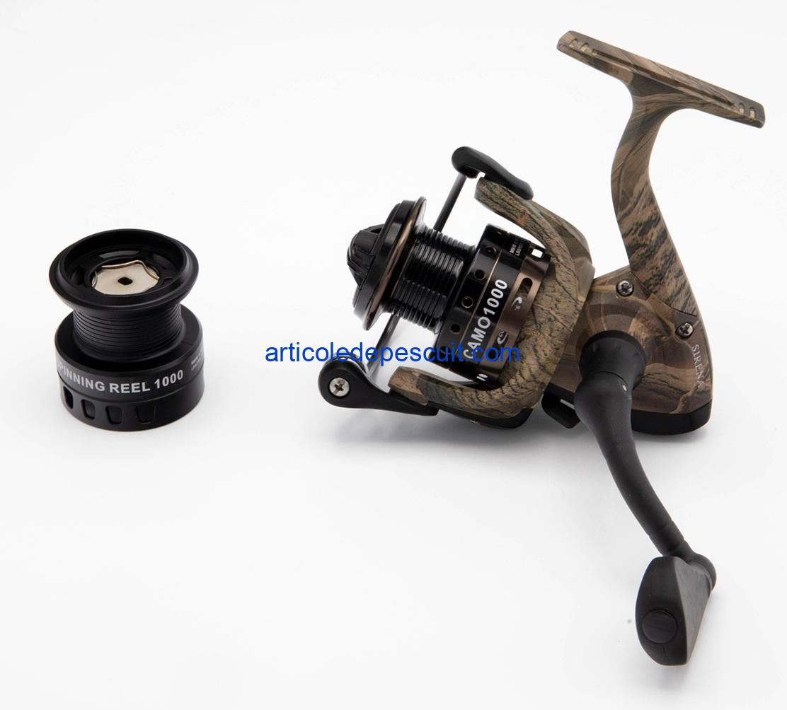 Mulineta Spinning, SIRENA CAMO 1000, cu 10 rulmenti, tambur metalic – produs nou - imagine 2