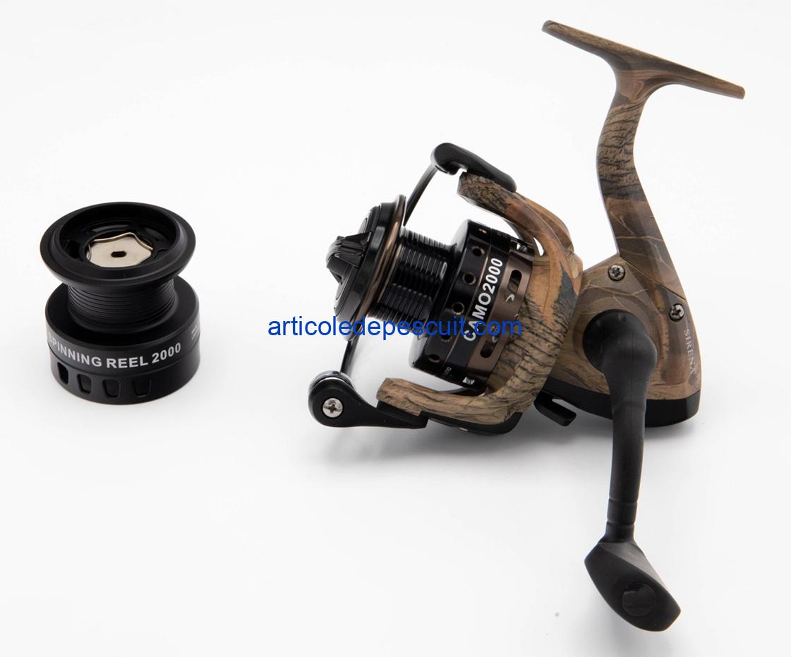 Mulineta Spinning, SIRENA CAMO 2000, cu 10 rulmenti, tambur metalic – produs nou - imagine 2