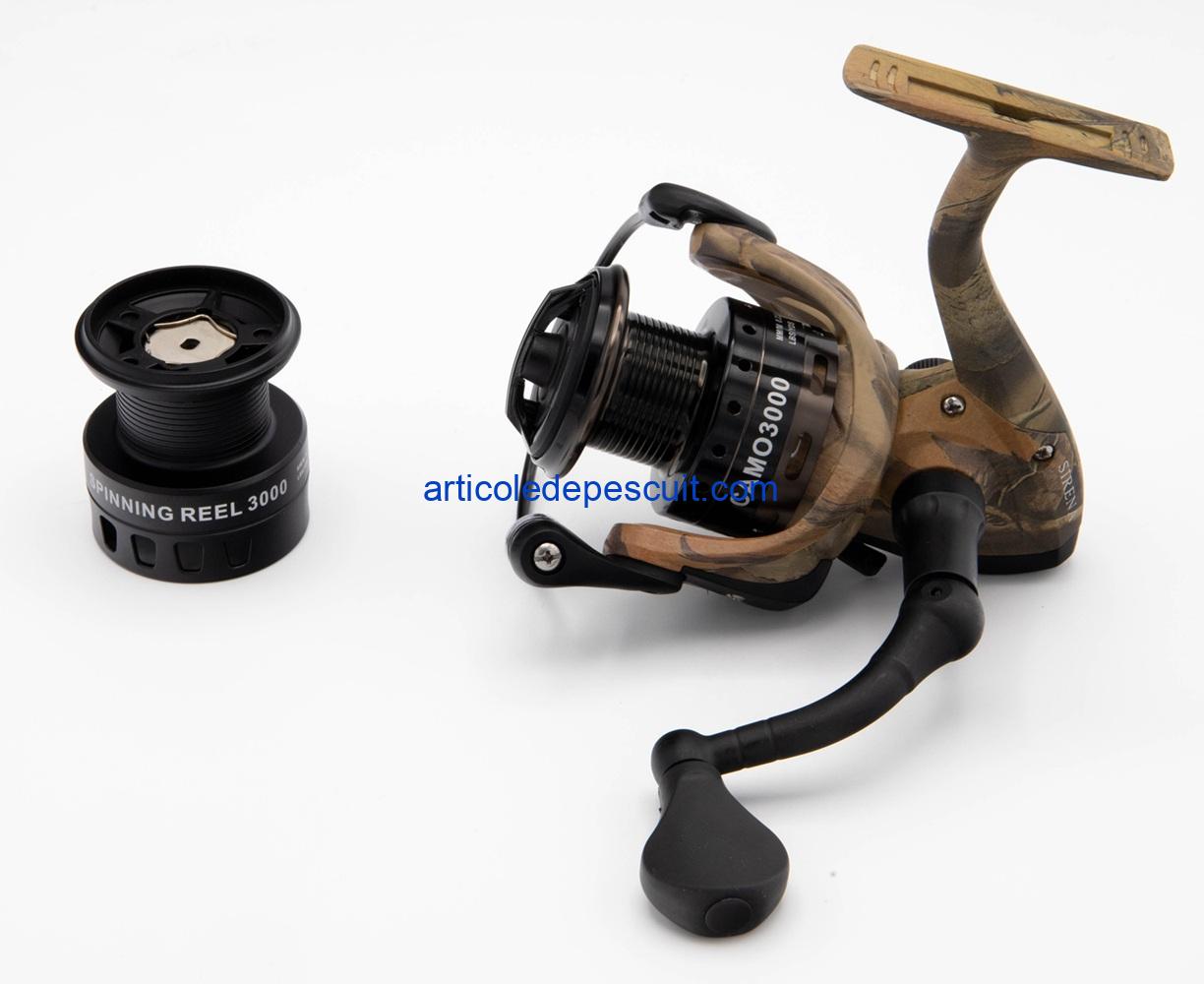 Mulineta Spinning, SIRENA CAMO 3000, cu 10 rulmenti, tambur metalic – produs nou - imagine 2