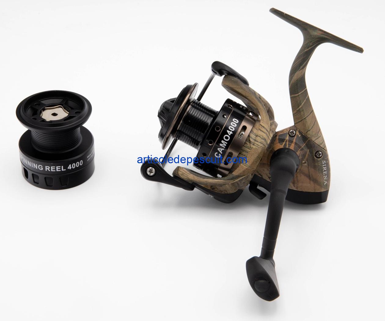 Mulineta Spinning, SIRENA CAMO 4000, cu 10 rulmenti, tambur metalic – produs nou - imagine 2