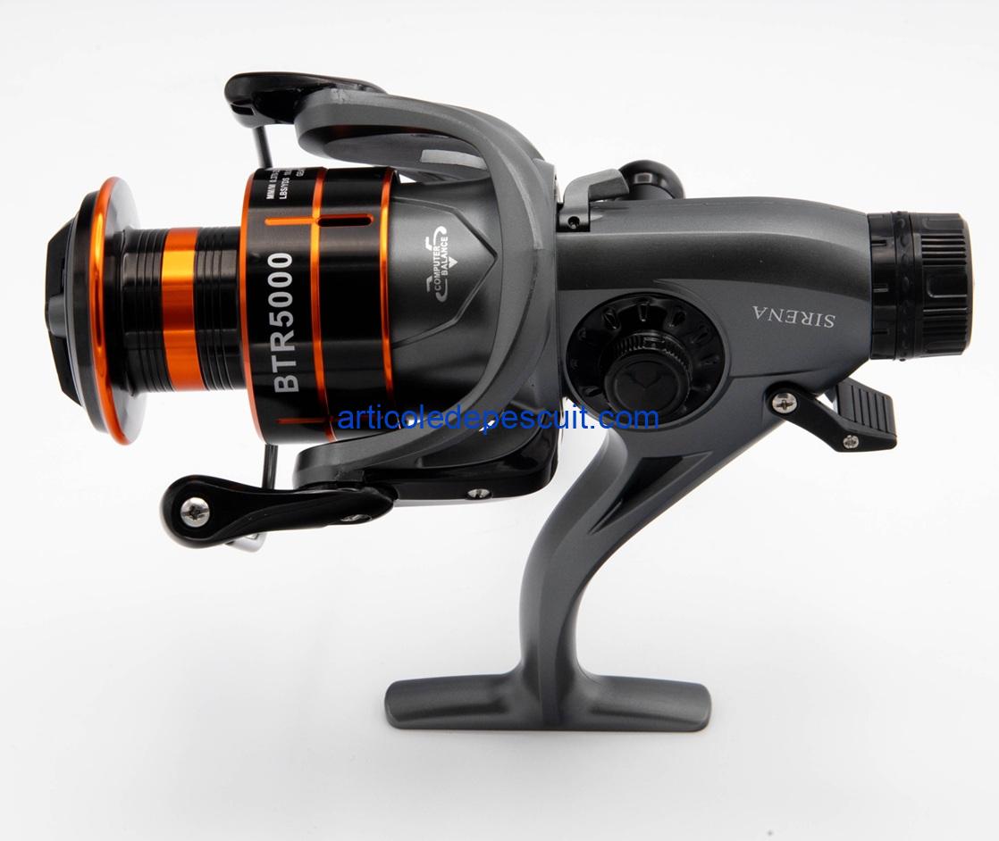 Mulineta Spinning, SIRENA BTR 5000, cu 10 rulmenti, tambur metalic, BaitRunner – produs nou - imagine 3