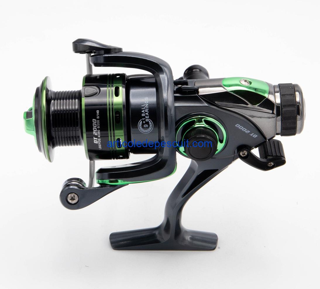 Mulineta Spinning, SIRENA DT 2000, cu 10 rulmenti, tambur metalic, BaitRunner – produs nou - imagine 3