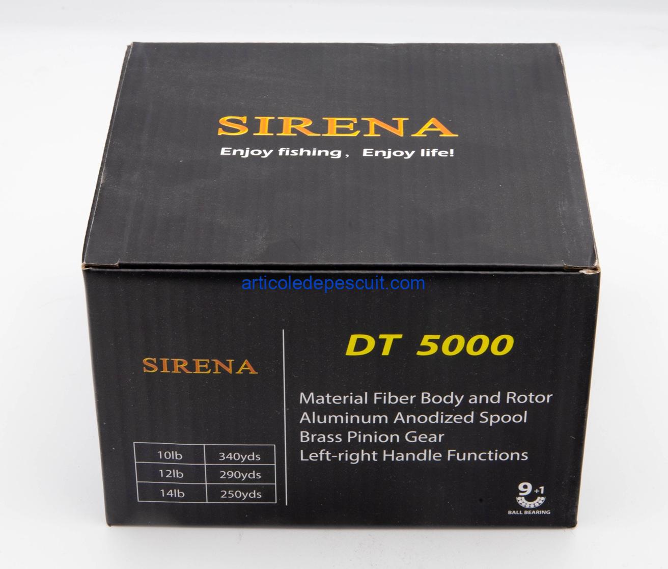 Mulineta Crap si Somn, SIRENA DT 5000, cu 10 rulmenti, tambur metalic, BaitRunner – produs nou - imagine 3