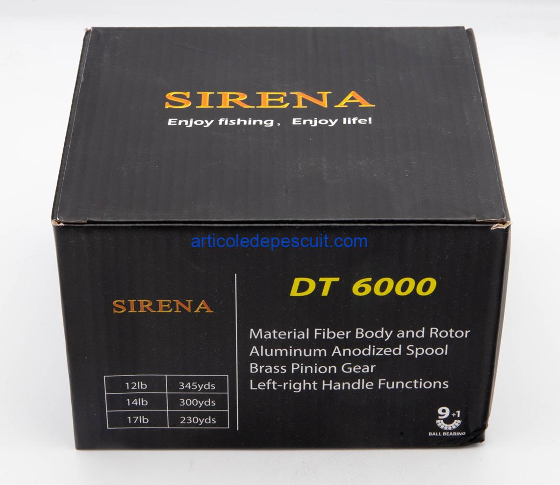 Mulineta Crap si Somn, SIRENA DT 6000, cu 10 rulmenti, tambur metalic, BaitRunner – produs nou - imagine 3