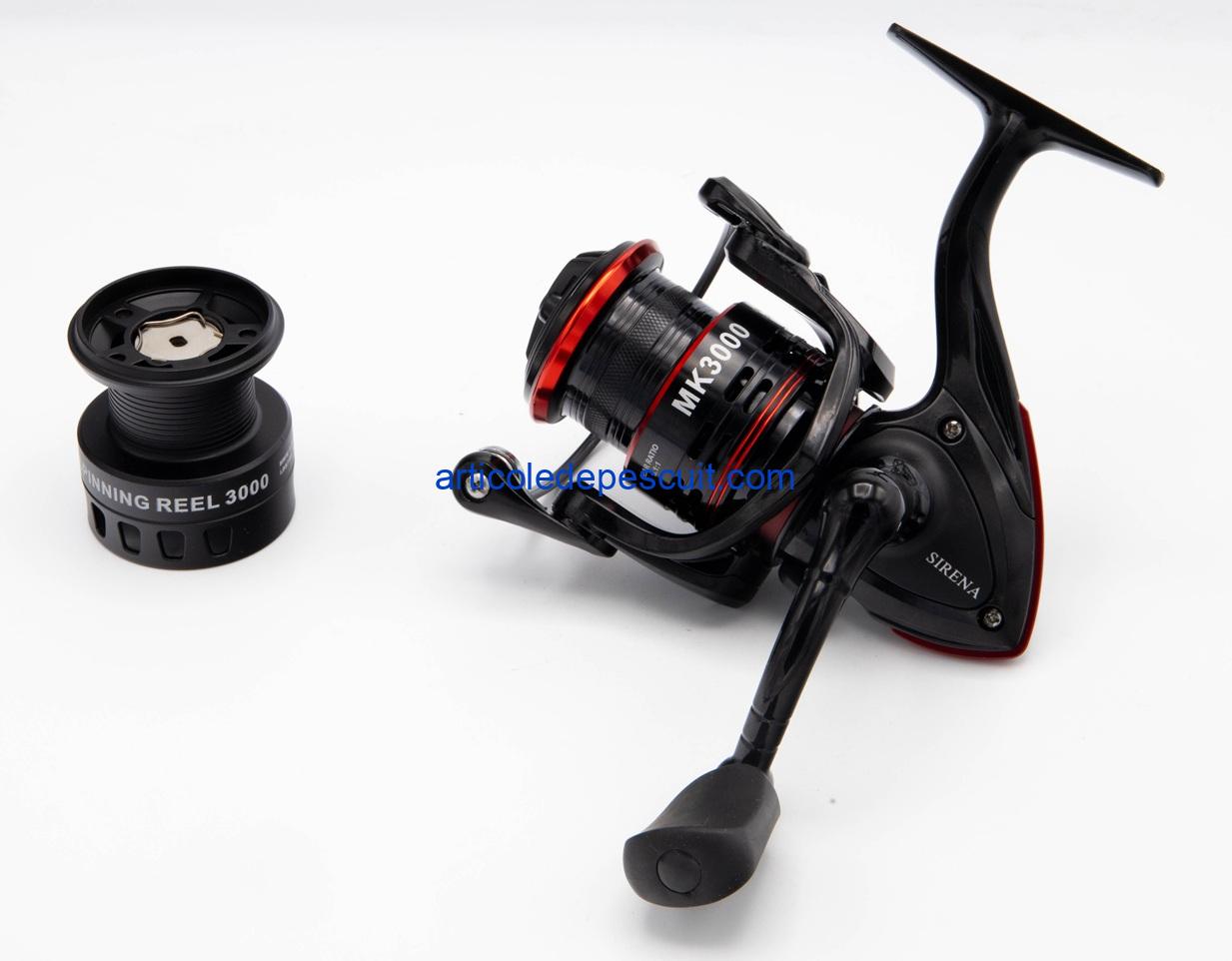 Mulineta Spinning, SIRENA MK 3000, cu 10 rulmenti, tambur metalic – produs nou - imagine 3