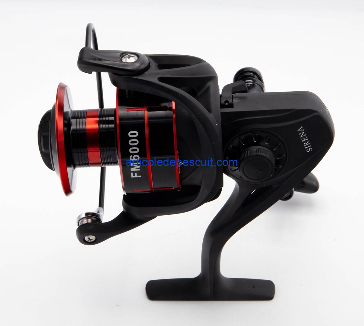Mulineta multirol stationar si spinning SIRENA FM 6000, High Performance, 10 rulm., tambur aluminiu – produs nou - imagine 3