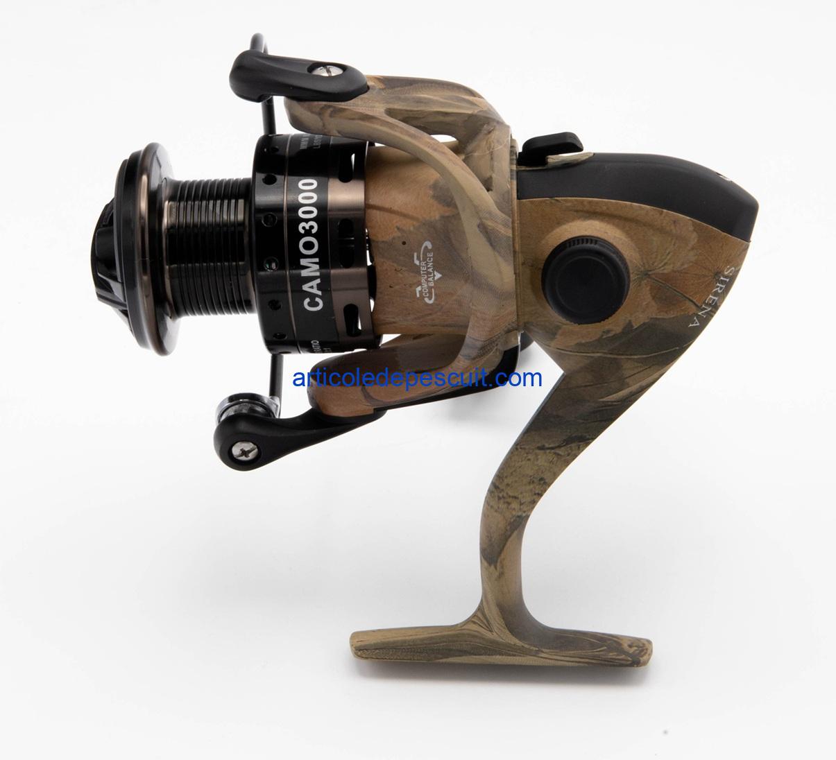 Mulineta Spinning, SIRENA CAMO 3000, cu 10 rulmenti, tambur metalic – produs nou - imagine 3