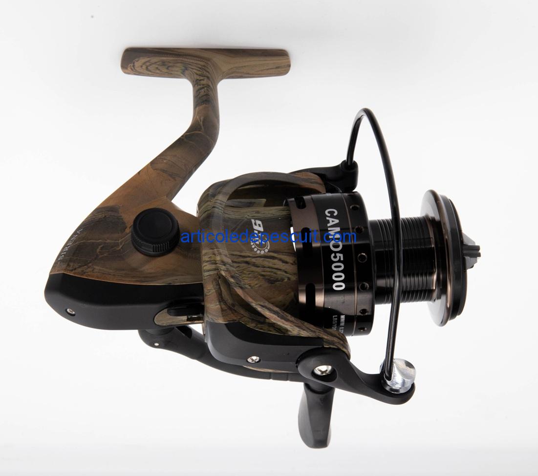 Mulineta Crap si Somn, SIRENA CAMO 5000, cu 10 rulmenti, tambur aluminiu – produs nou - imagine 3