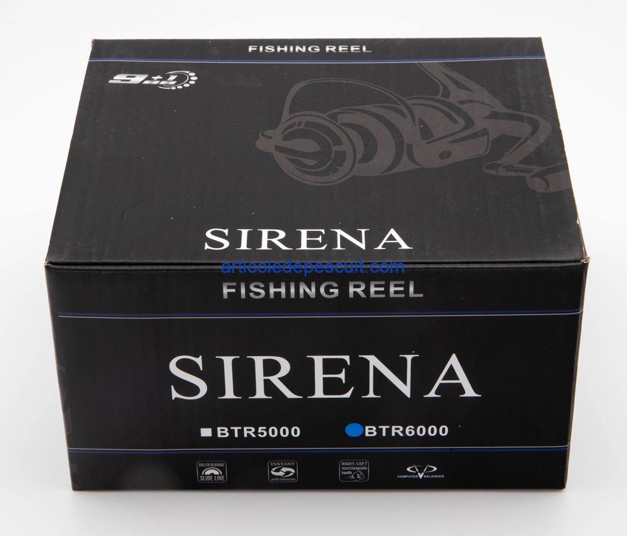 Mulineta Spinning, SIRENA BTR 6000, cu 10 rulmenti, tambur metalic, BaitRunner – produs nou - imagine 4