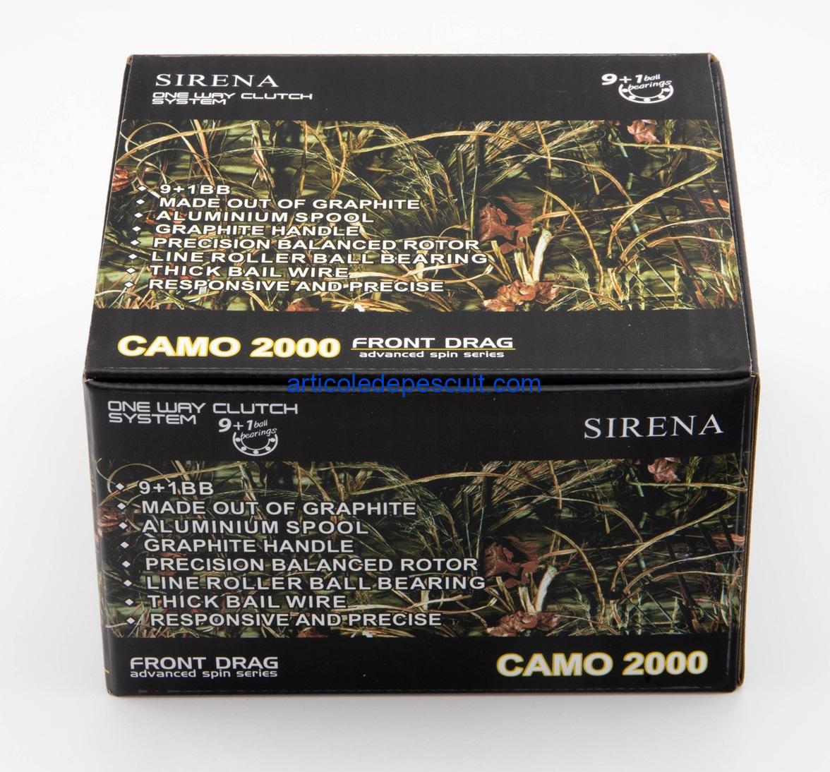 Mulineta Spinning, SIRENA CAMO 2000, cu 10 rulmenti, tambur metalic – produs nou - imagine 4