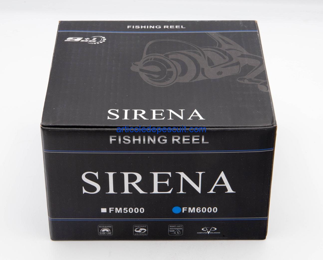 Mulineta multirol stationar si spinning SIRENA FM 6000, High Performance, 10 rulm., tambur aluminiu – produs nou - imagine 4