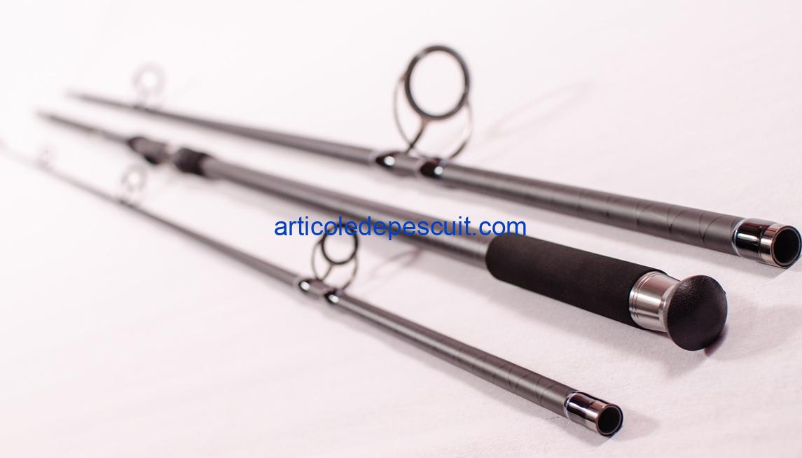 Set 4 Lansete 3,60, Carbon 100%, de 5 Lbs + 4 mulinete NGK 10.000, cu 10 rulmenti – transport gratuit - imagine 4