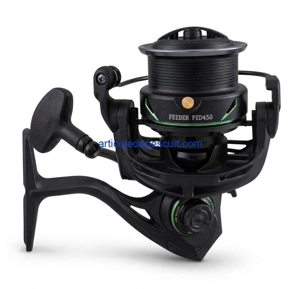 Mulineta Feeder, SIRENA FED450, cu 10 rulmenti, tambur aluminiu, frana micrometrica fata – produs nou - imagine 2