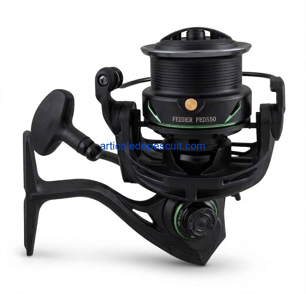 Mulineta Feeder, SIRENA FED550, cu 10 rulmenti, tambur aluminiu, frana micrometrica fata – produs nou - imagine 2