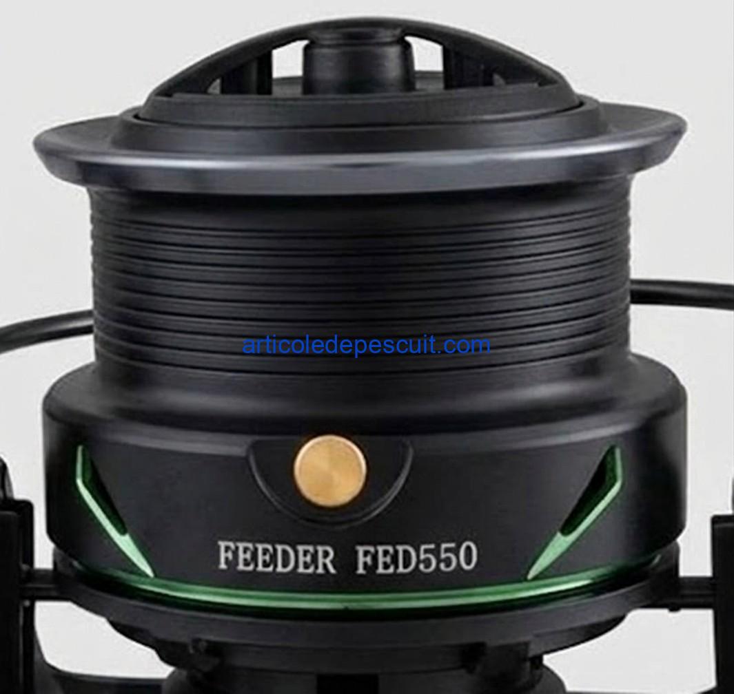 Mulineta Feeder, SIRENA FED550, cu 10 rulmenti, tambur aluminiu, frana micrometrica fata – produs nou - imagine 5