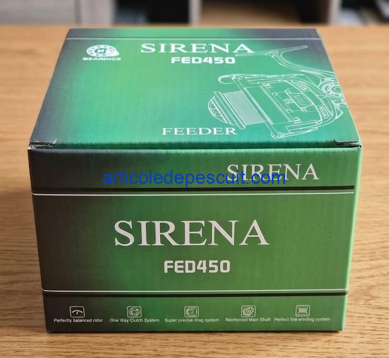 Mulineta Feeder, SIRENA FED450, cu 10 rulmenti, tambur aluminiu, frana micrometrica fata – produs nou - imagine 6