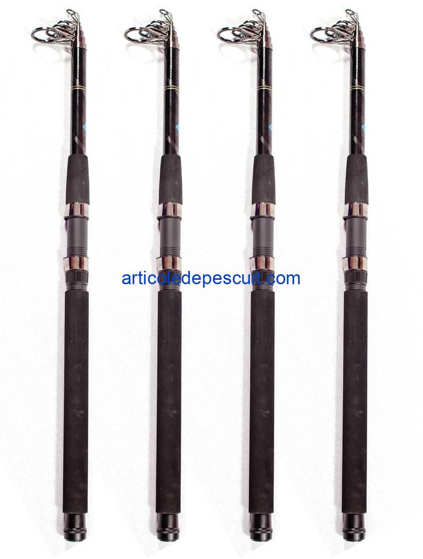 Set complet Crap si Somn – 4 lansete Dunare, 3,90 m + 4 mulinete KT 6000A, cu 10 rulm - produse noi - imagine 2