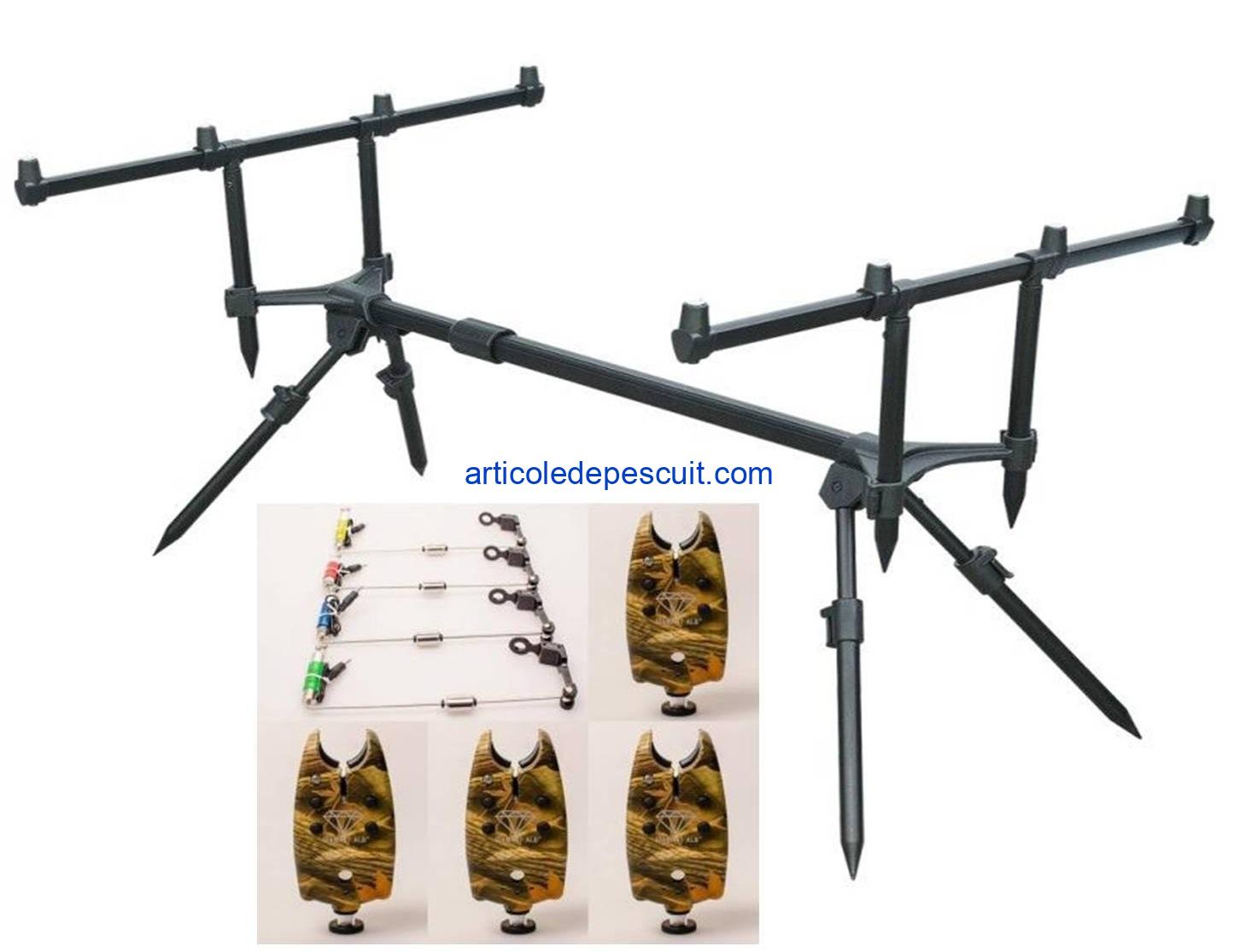 Set – RodPod cu 4 picioare + 4 senzori camunflaj + 4 swingere – produse noi