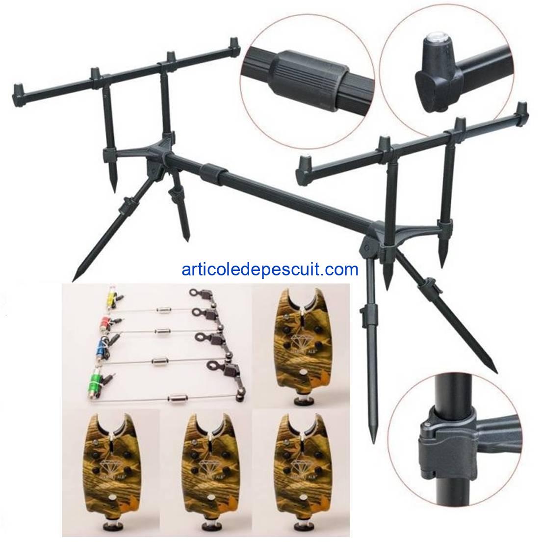 Set – RodPod cu 4 picioare + 4 senzori camunflaj + 4 swingere – produse noi - imagine 2